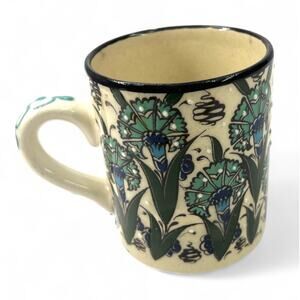 Turkey mug hand-painted  Ottoman period style textured Coffee Cup Hot drink